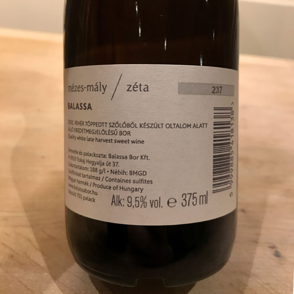 The Dysart Petersham Wednesday Wine Tasting Notes