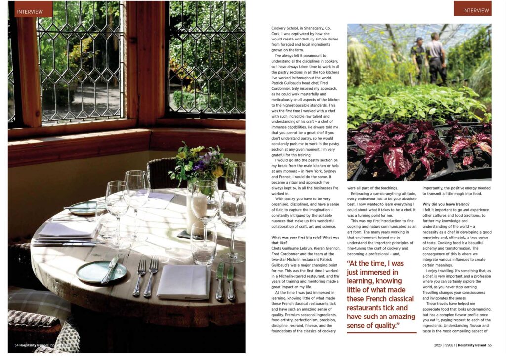 The Dysart Petersham features in Hospitality Ireland