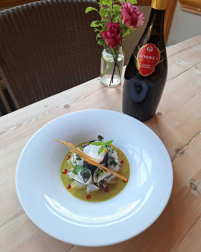 Gosset Matchmakers 2025 Winners: The Dysart Petersham’s Darryl and Ché Steamed Monkfish Rolled in Celtic Mustard and Nori with Gosset